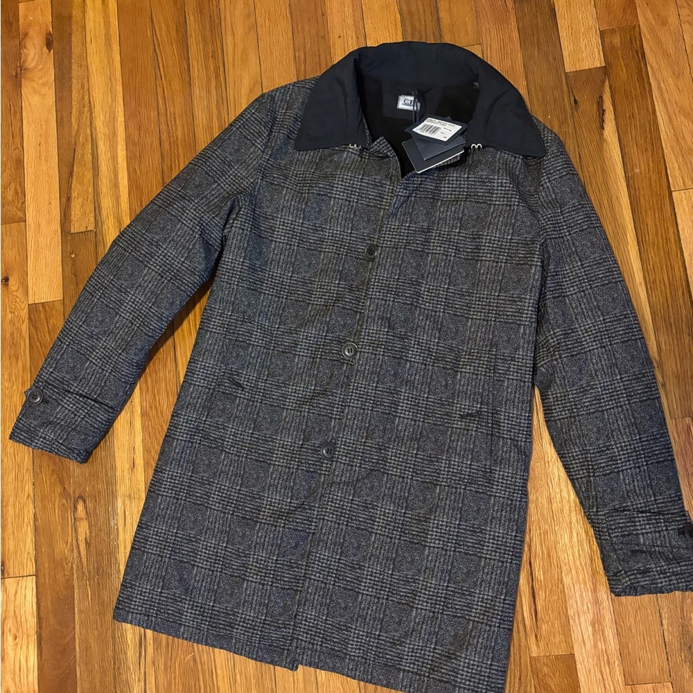 Men's Gray Plaid Jacket